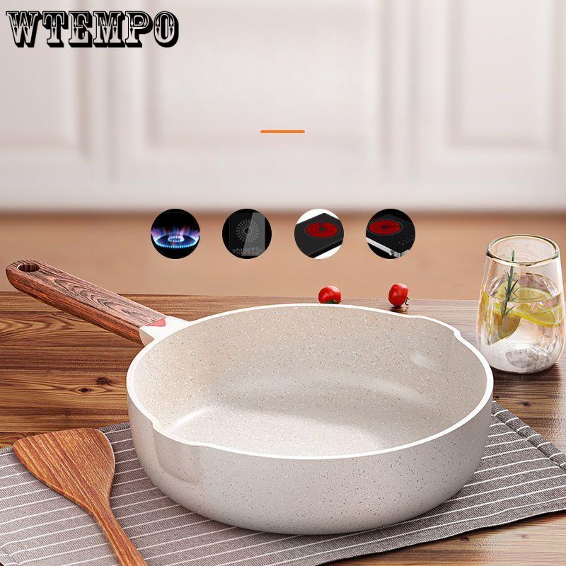 Maifanshi Non Stick Pan Frying Pan Household Frying Pan Frying Pan Flat Bottomed Pan Electromagnetic Gas Stove Dual-use