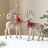 Christmas Statues, Deer Figurine Decorations, Elk Sculptures, Lifelike Craft Statues, Christmas Elk Ornaments, Cabinet Decorative Figurines