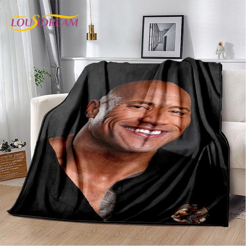 HD The Rock Dwayne Johnson Soft Plush Blanket,Flannel Blanket Throw Blanket for Living Room Bedroom Bed Sofa Picnic Cover Kids