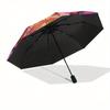 Stained Raven  Decor - Unique Bird Design for Home or OfficeUmbrella, Portable 3-Fold Compact Umbrella,Christmas Gift ES612