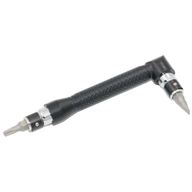 Mini L-Shaped Torque Wrench Double Head Screwdriver Mini Socket Spanner 1/4'' 6.35mm Bits Screwdriver Bit Drill Set  Hand Tool