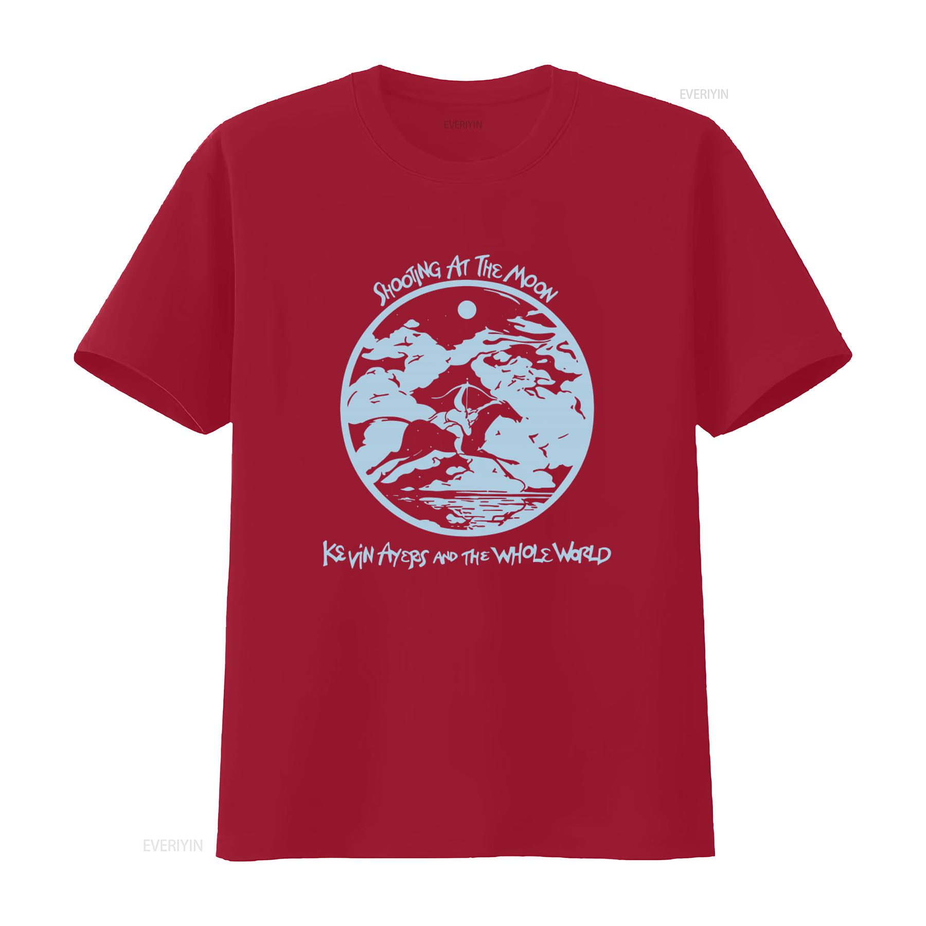

Kevin Ayers And The Whole World Shooting At Moon Retro Navy T Shirt GT098 vintage Washed Casual Comfortable Stylish streetwear S