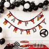 Spot Travel Party Flag Plane Racing Train Tractor Decoration Birthday Flag Party Decoration Banner