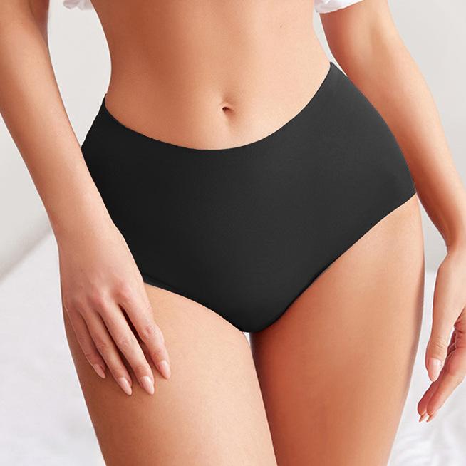 

Women s four-layer physiological underwear seamless leak-proof sanitary pants high waist ice silk breathable sanitary napkin-free aunt pants XXL(INTL.XL)