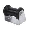 4 Inch Boat Trailer Roller with Panel Bracket Rubber Keel Roller Assembly Kit for Boat Yachts Ships