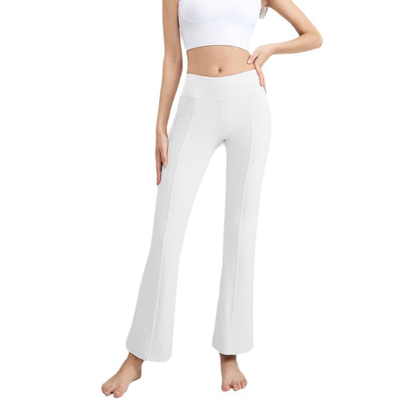 Yoga Bell-Bottom Trousers: Butt-Lifting and Shaping High-Waisted Slightly Flared Yoga Trousers for Women – Stretch Sports and Fitness Trousers