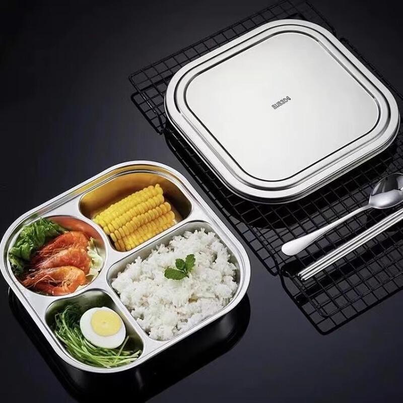 Lijia 304 Stainless Steel 5-Compartment Meal Tray