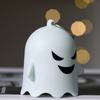 6Pcs Halloween Mini Light-up Ghost Figurine Resin Miniature Table Ghost Lights for Halloween Party Favors Home Garden Decoration