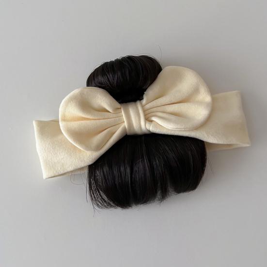 Baby Wig Hair Band Bowknot Decor Easy to Wear Elastic Hair