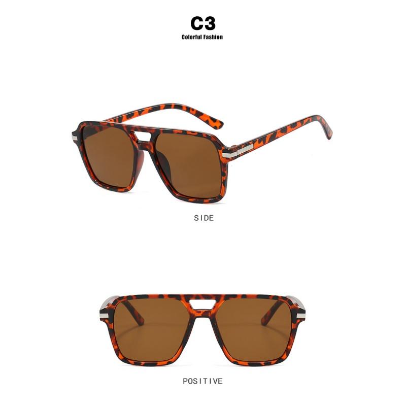 Men's Sunglasses, Rice Nail Square Retro Women's Sunglasses.