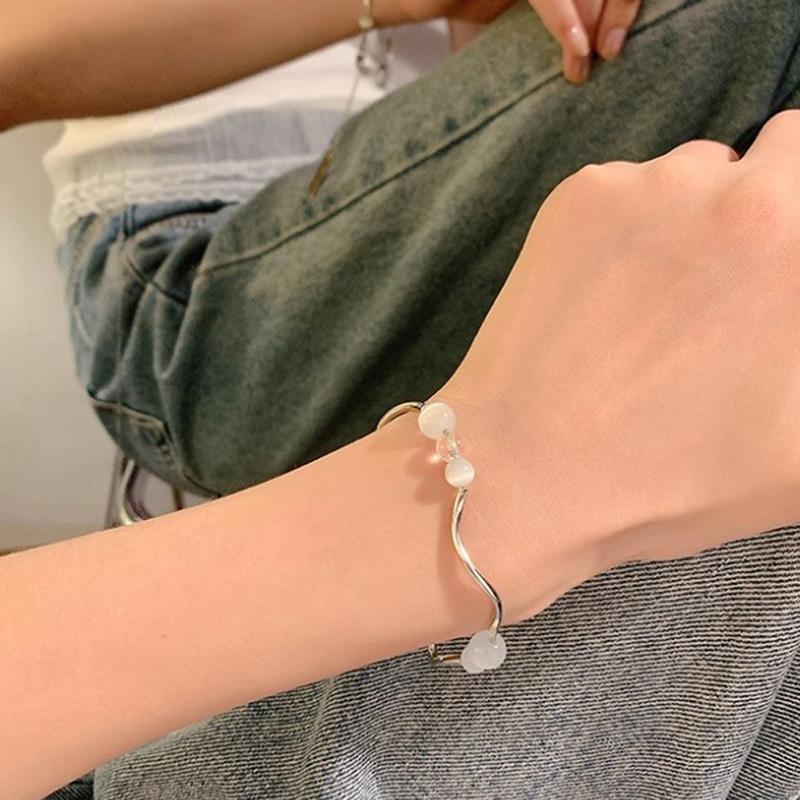 Creative Opal Beaded Bracelet For Women Irregular Chain Splicing Bracelets