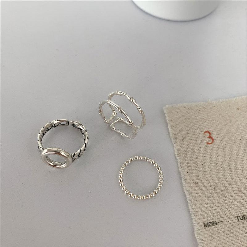 Stunning Korean S925 Sterling Silver Ring With Open Adjustable Size For Women