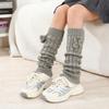Women's & Girls' Autumn Winter Knitted Leg Warmers - 8 Braid Pom Pom Cuff Socks, Woolen Boot Covers, Non-Slip & Warm