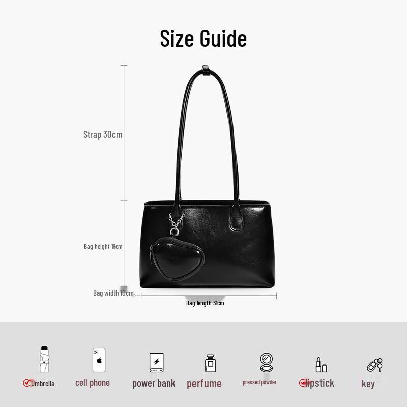 FUFUNI Women's Retro Large Capacity Shoulder Tote Bag