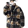 Men's Retro Lambswool Plaid Jacket - Stylish, Warm & Trendy Winter Coat
