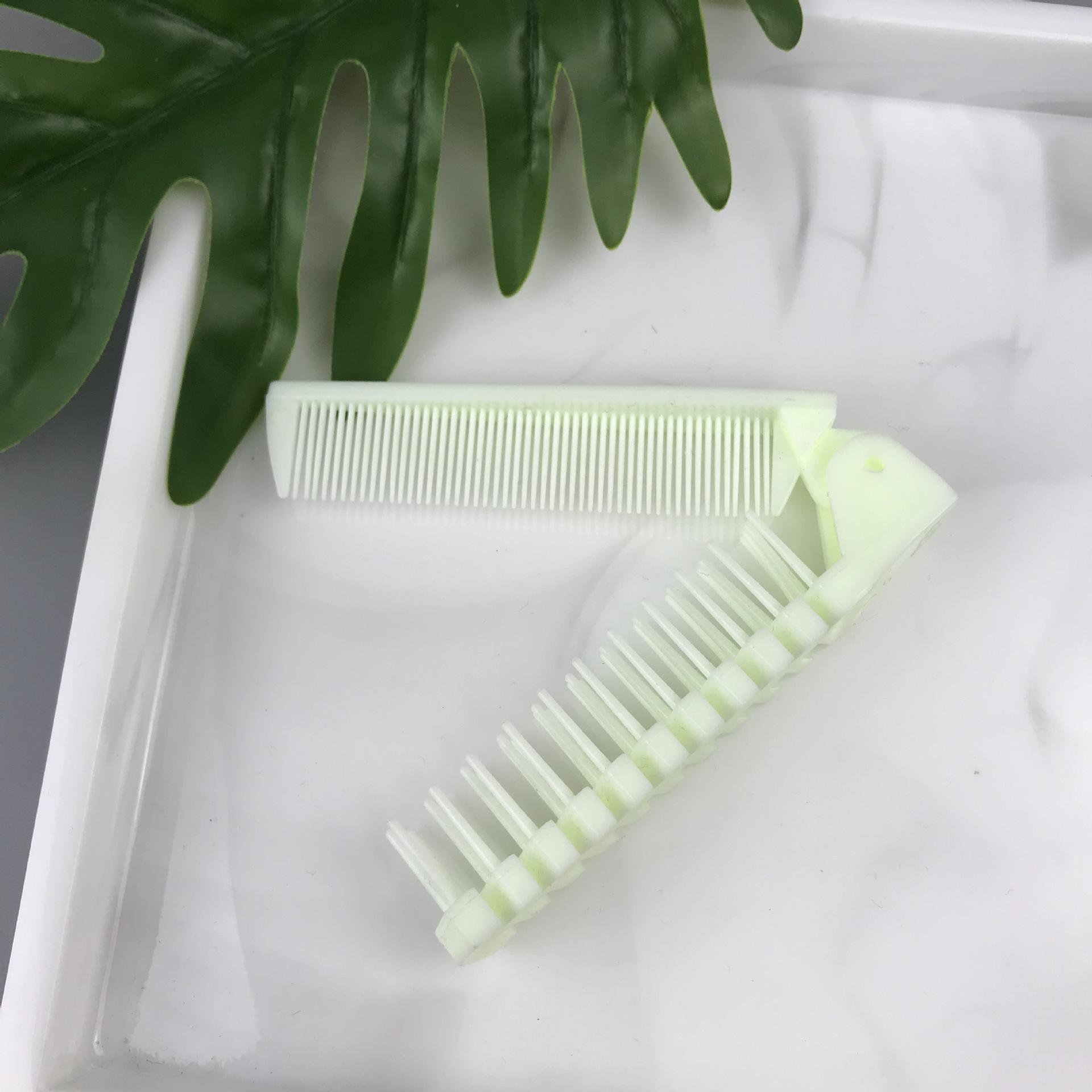 

1 шт. Портативные антистатические расчески для макияжа, расчески, щетки, аксессуары для волос, карманная расческа ivory