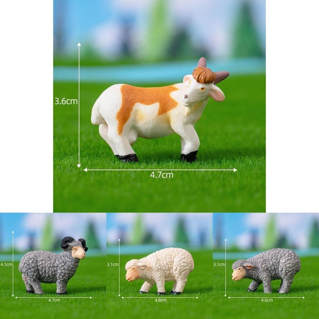 Realistic Resin Sheep Figurine Ideal For Fairy Garden Or Farm Scene Decoration