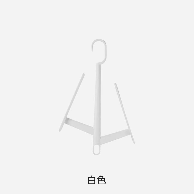 

White Minimalist Plastic Hanging Shoe Dryer Rack Japanese Design Balcony For