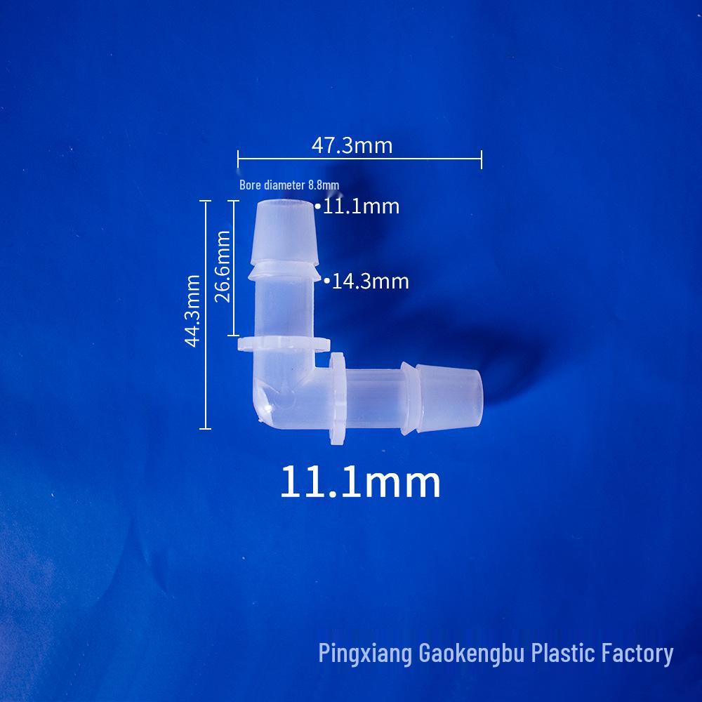 L-Shaped Elbow Plastic Connector Fittings, 90° Right Angle Pipe Accessories