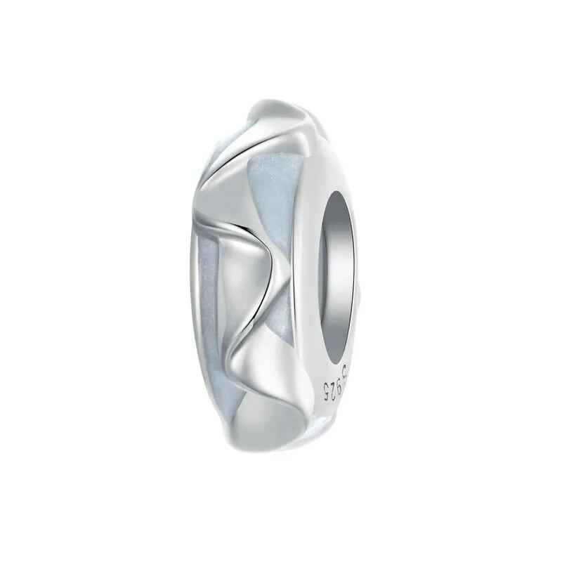 

BAMOER стерлингового серебра 925 пробы, бусины-подвески с мечтательной звездой, блестящие подвески с фианитами, совместимые с женским браслетом-ожерельем SCC2683