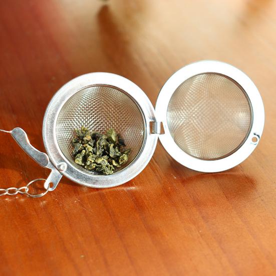 

Чайный фильтр из нержавеющей стали, заварочный чайник с поддельным кристаллом, прочный мелкоячеистый фильтр для чайных шариков для домашней кухни F
