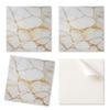 Set of Vinyl Tiles with a Motif for Kitchen and Living Room. Elegant Marble Pattern. 4x50x50 Cm.