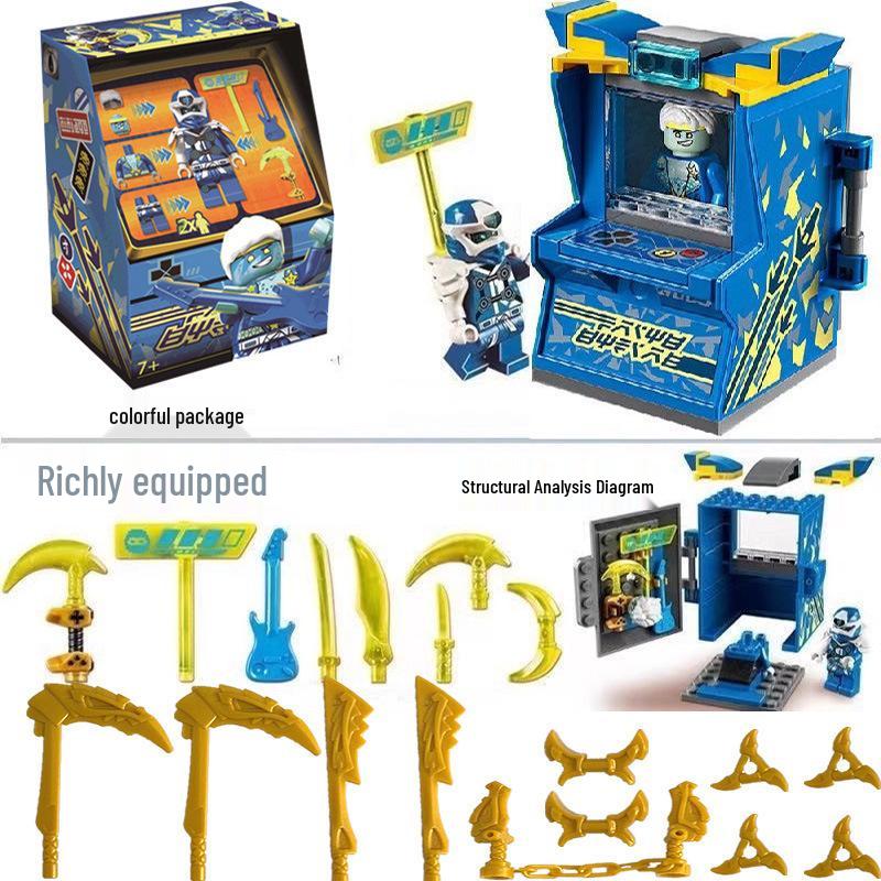 Phantom Ninja Boy Educational Building Blocks - Empire Energy Assembly 1st Street Arcade Toy
