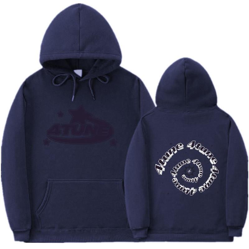 Unisex Gothic Hoodie Streetwear Oversized Pullover Sweatshirt Met Geribbelde Zoom Mannen Vrouwen Herfst