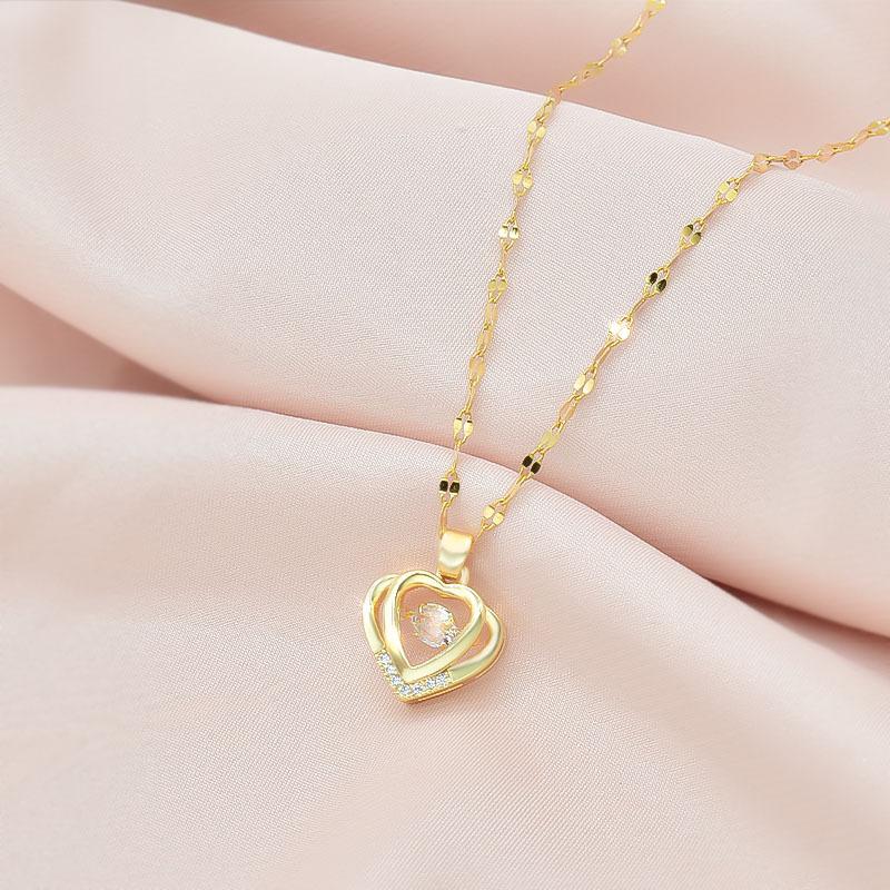 Love Smart Necklace Simple Temperament High Sense Women'S Clavicle Chain