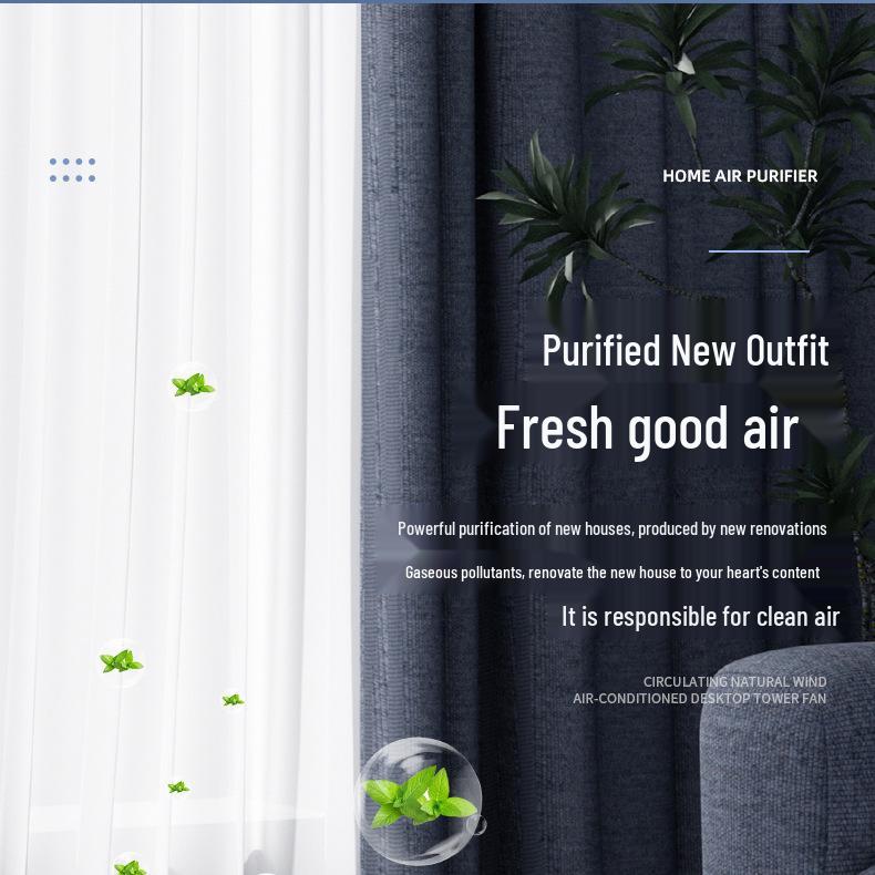 USB Air Purifier with Negative Ion Technology for Home - Formaldehyde Removal and Odor Filtration