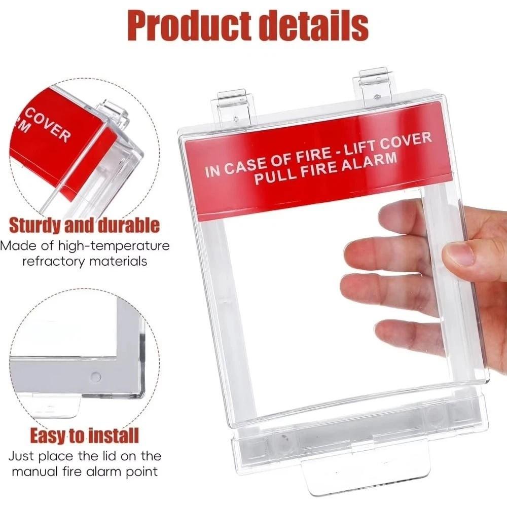 Transparent Housing Fire Safety Switch Guard Wall Mounted Protective Cover  Offices
