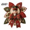 Handarbeits-Nähzubehör Weihnachts-Quilt-Schleife DIY-Set, 3D Handgemachtes Dekoratives Ornament, Vorgeschnittene Stoffdekorationen und Schritt-für-Schritt-Anleitung zum Basteln
