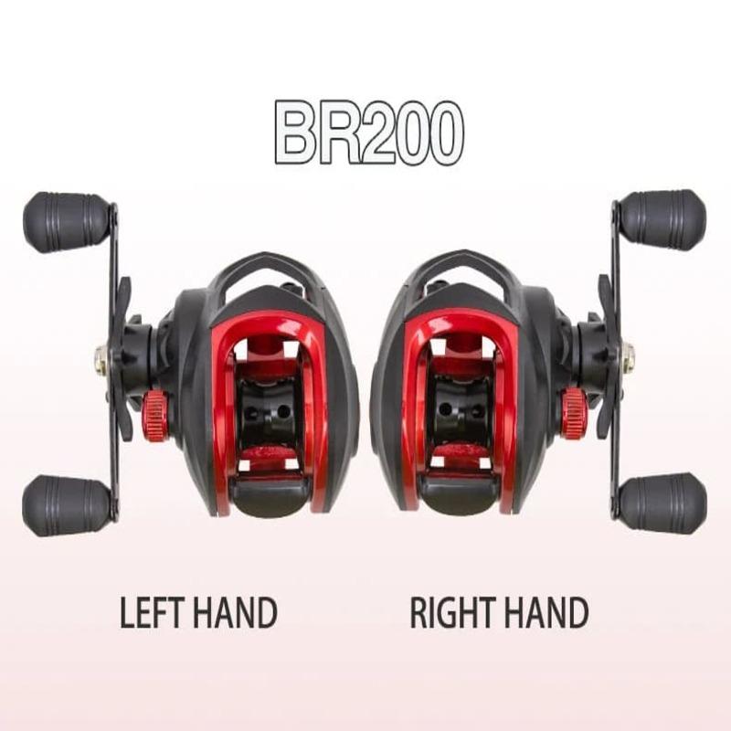 New Upgraded Bait Fishing Reel BR Series 7.2:1 Gear Ratio 18+1BB Bearing 18LB Max Drag Shallow Spool Bait Fishing Reel for Freshwater and Saltwater