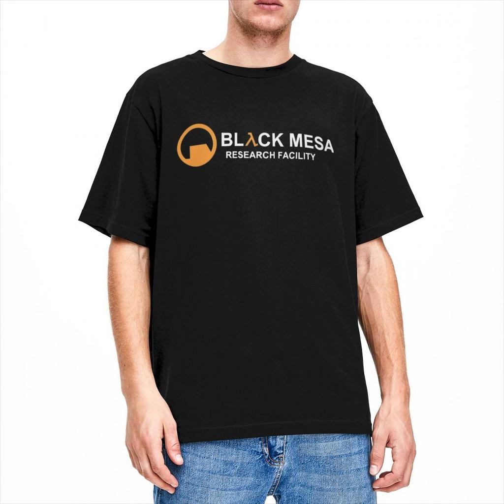 Men T-Shirt BLACK MESA Videogames Halfs Lifes T Shirts Fashion Summer Tee Shirt Vintage Pattern Cotton Tops Gift Idea