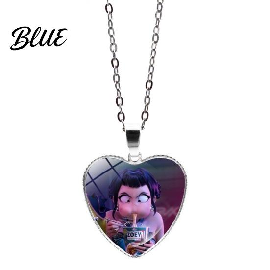 Cute Heart Pendant Korean Pop Hunters Necklace Anime Merchandise Skin-friendly