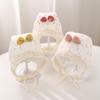 Newborn Girls' Ear Protection Lace Hat, Spring/Summer