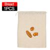 3/1Pcs Linen Bread Bags Large Capacity Drawstring Bread Storage Bags Washable Reusable Loaf Bags for Pastries Baguette Organizer