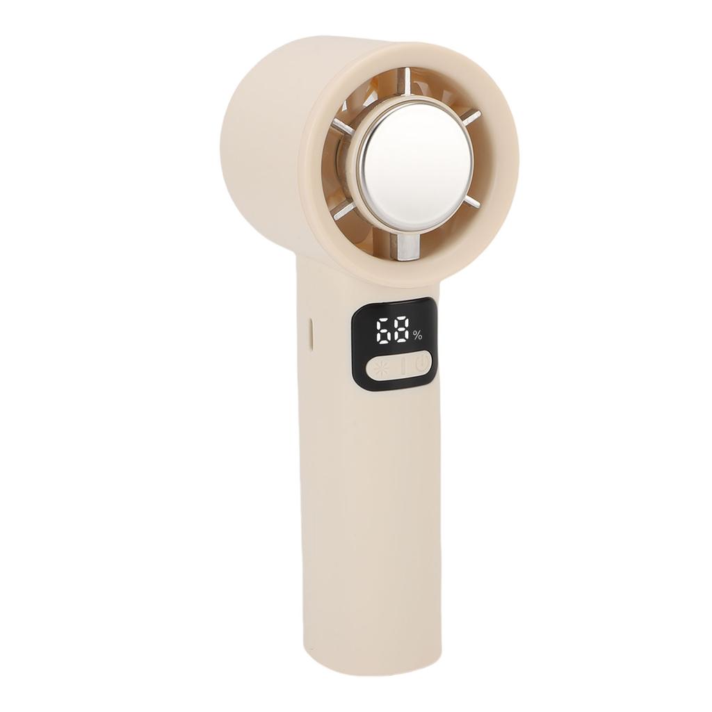 Portable Handheld Fan 100 Speed LED Digital Display Personal Cooling Fan Rechargeable Battery Operated Quiet for Home