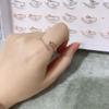 J699 Simple Star Zircon Ring, Fashionable Open Color Retention Ring, Temperament Ring For Women