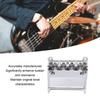 Silver Bass Bridge Metal Saddle Bridge Premium Hardtail Saddle Bridge  For Guitar Repair