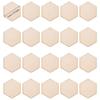 50/100Pcs Hexagon Blank Wood Chips Unfinished Wooden Plate Decorative Arts Crafts DIY Making Wedding Tags Christmas Blank Gifts