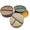 In-Stock Baby Silicone Meal Tray with Suction Cup - Compartmented Tableware