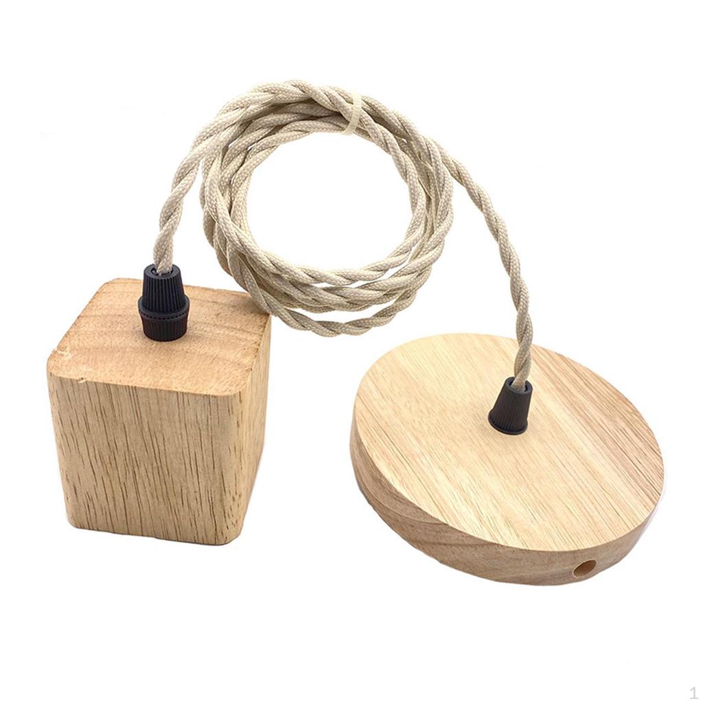 Pendant Light Cord Hanging Vintage Lamp Fitting for Bedroom