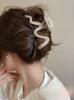 Premium Coffee-Colored Frosted Hairpin - Large All-Match Shark Clip for Elegant Hairstyles