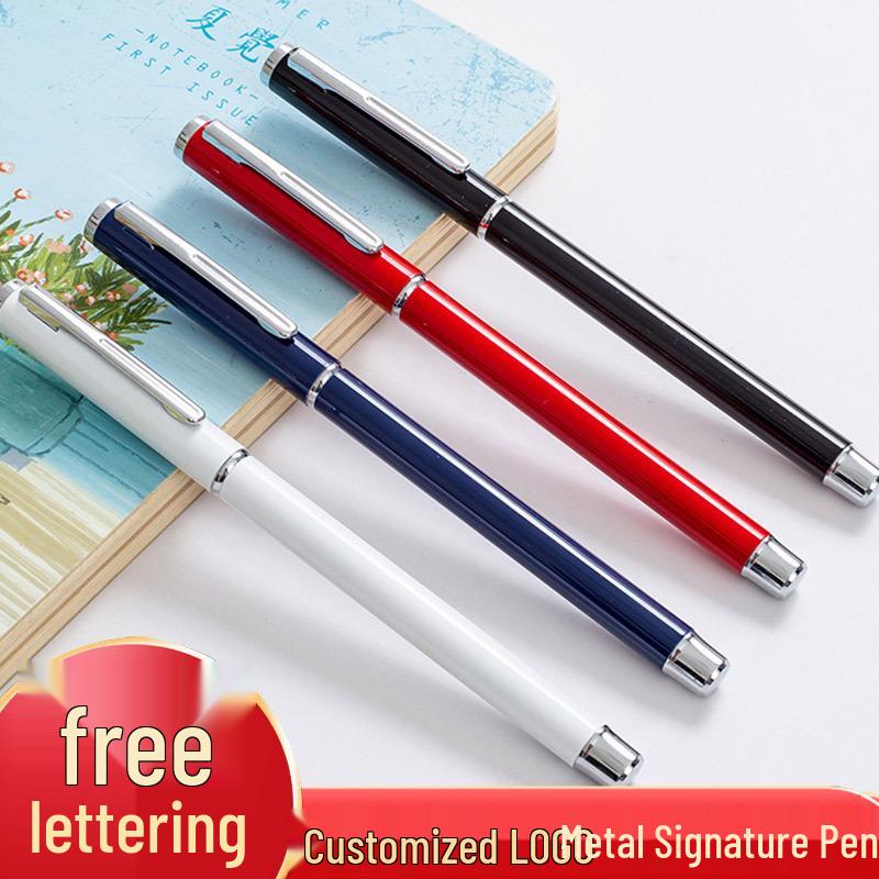 Metal Ballpoint Pen - Customizable Signature Gift Pen with Black Gel Ink