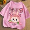 Horké Nové Kreslené 3D Potisk LABUBU Dětská Trička Chlapec Dívka Cool Dětské Oblečení s Krátkým Rukávem