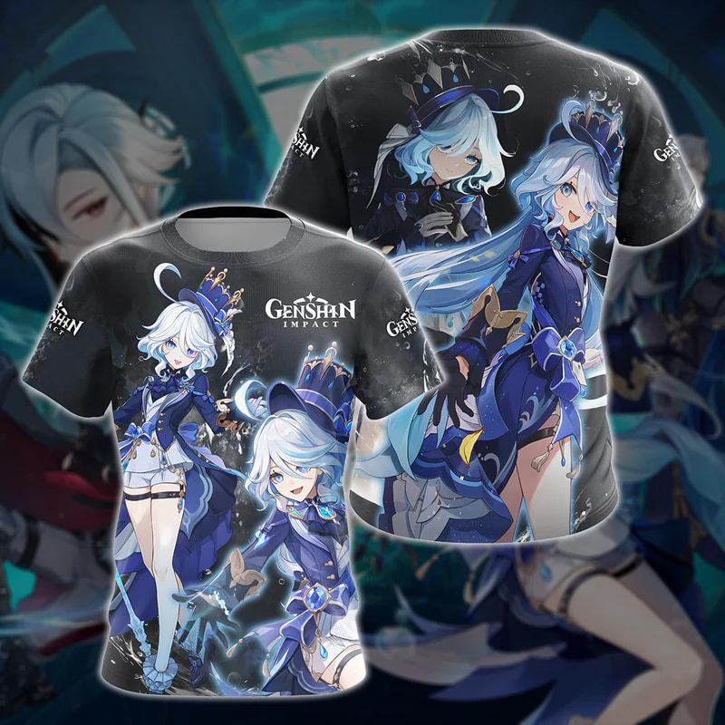 New Game Genshin Impact All Roles Anime T-shirt 3D Print Kids Cosplay Cartoon Tee Men/Women Short Sleeve Tshirt Harajuku Y2k Top