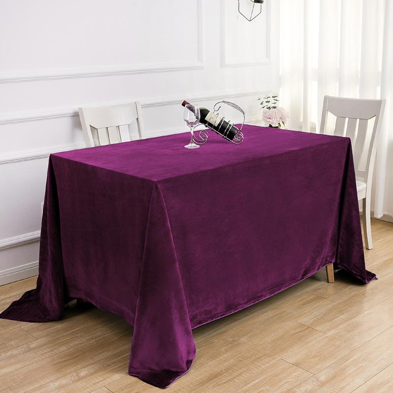 High-End Conference Tablecloth Office Rectangular Tablecloth Dark Green Dutch Flannel Event Sign-In Table Cover Velvet Table Cover