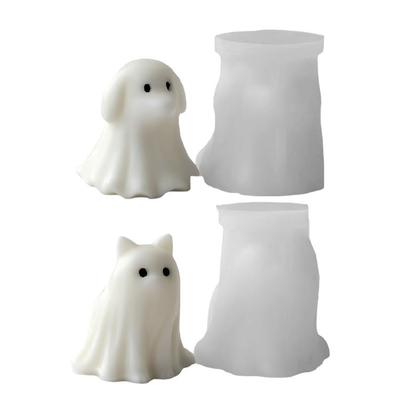 Multiple Use Specters Shape Candle Silicone Mould With Pet Friendly Cats Dog Detailing for Seasonal Craft