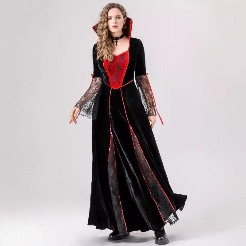 Halloween Court Dress Adult Vampire Vampire Queen Witch Stage Costume